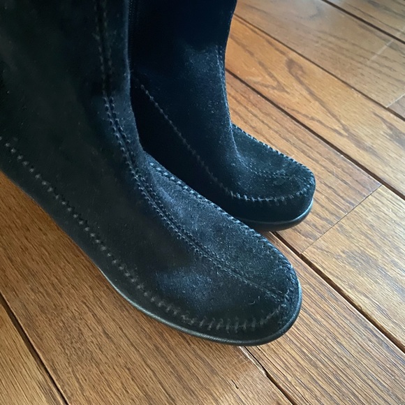 Aerosoles Gather around wedge suede boot 5 1/2 - Picture 2 of 6